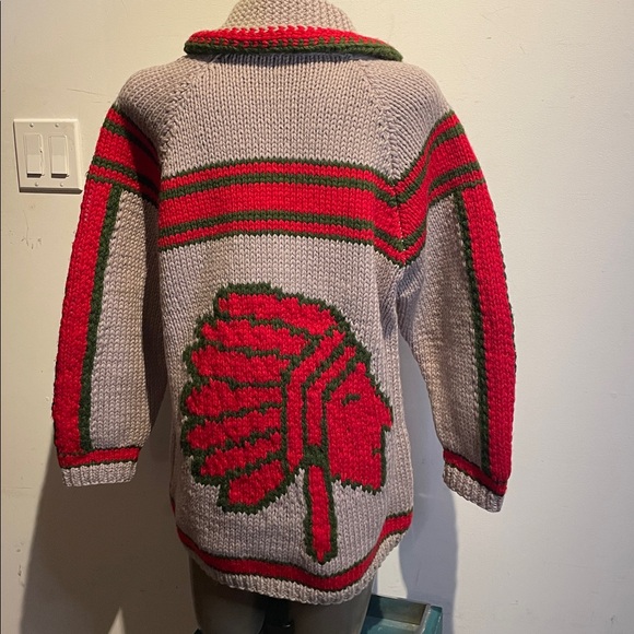Vintage Cowichan sweater native 1950’s - Picture 3 of 5